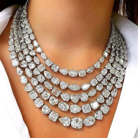 Christie's is offering this stunning 5 strand 100 carat diamond ...