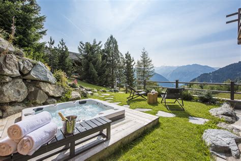 Chalet Rock hot tub | Luxury Ski Chalets Verbier | Ski Verbier Exclusive