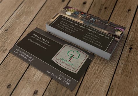 Landscaper Business Card Design – Redwood Productions, Inc.