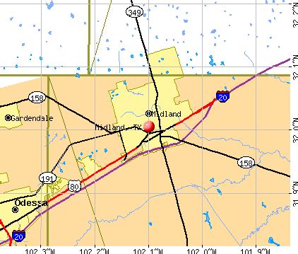 Midland, Texas Map