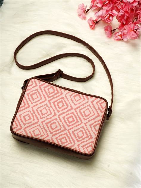 Women Canvas PU Leather Sling Bags at Rs 350 in Noida | ID: 24993203097