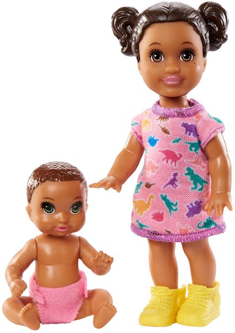 Barbie Skipper Babysitters Inc. Dolls, 2 Pack of Sibling Dolls Includes Small Toddler Doll ...