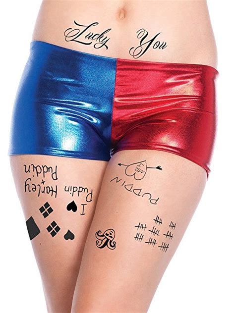 Harley Quinn S Tattoos On Her Legs - Best Tattoo Ideas