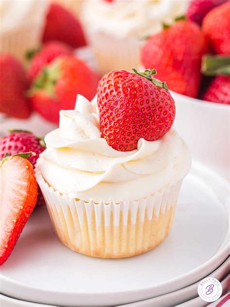 Strawberry Shortcake Cupcakes - Belly Full