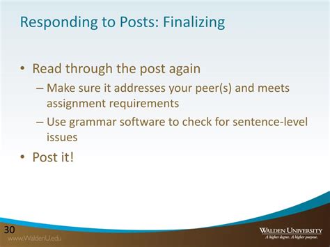 PPT - Writing and Responding to Discussion Posts PowerPoint ...