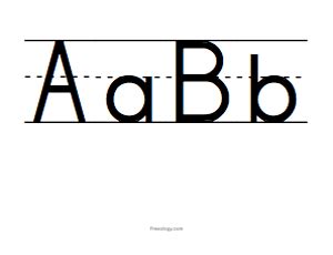 Big Alphabet Letters - Freeology