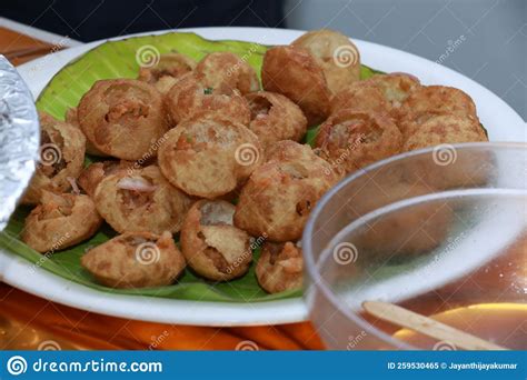 Pani Puri an Indian Chaat Item Stock Image - Image of homemade, healthy ...