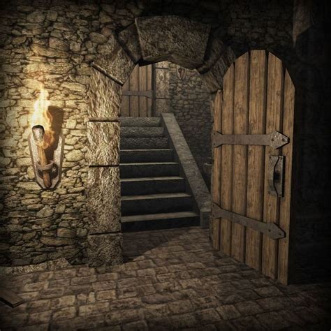 Medieval Dungeon | 3D model | Fantasielandschaft, Landschaft, Hintergrund