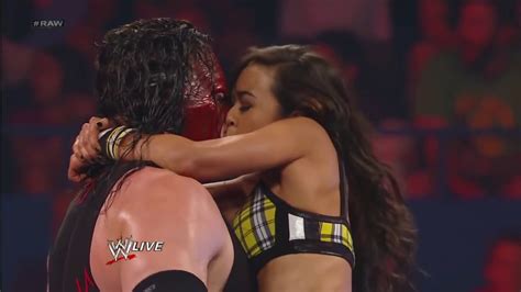 Kane Lost The Match, When AJ Lee kissed In WWE - YouTube