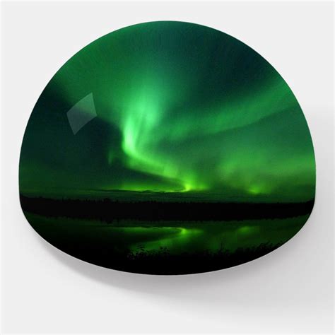 Northern Lights Aurora Borealis Alaska Stars Pape Paperweight | Zazzle ...