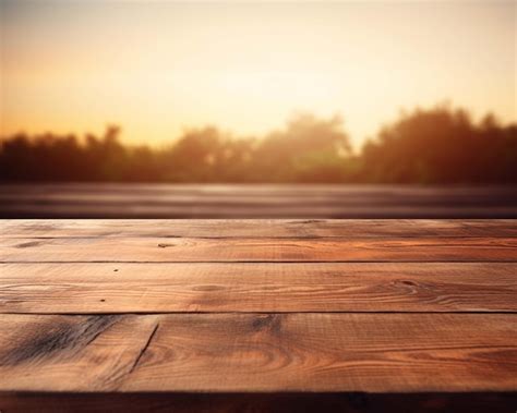 Premium AI Image | Wooden table background
