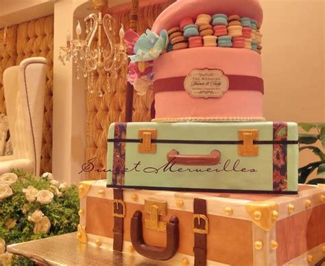 Sweet About Suitcase and Hat box. | 3 tier wedding cake with… | Flickr