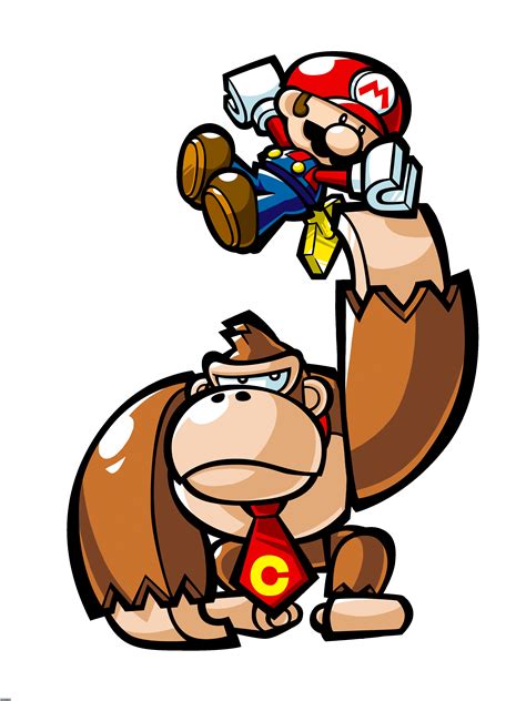 Coloriage Donkey Kong et Mario à imprimer