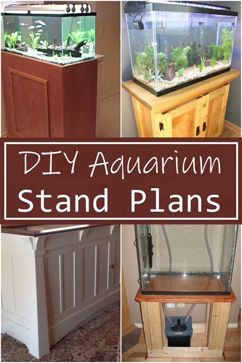 10 DIY Aquarium Stand Plans - DIY Crafts