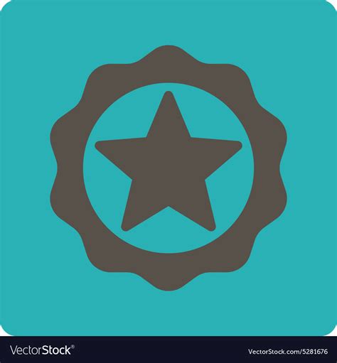 Award seal icon from buttons overcolor set Vector Image