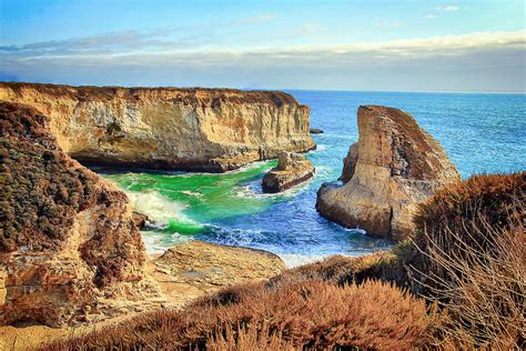 Shark Fin Cove Beach Photograph by Randy Wehner Photography