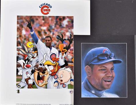 Sammy Sosa Cubs-Original HP Portrait & Slammin Sammy