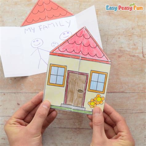 Paper House My Family Craft Template