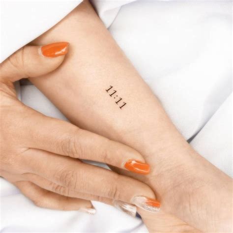 11:11 Tattoos | Tattoofilter | Small wrist tattoos, Wrist tattoos words ...