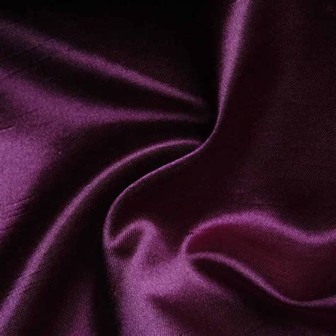 Satin Backed Dupion Dark Purple 112cm - Satin - Dressmaking - Fabric | Dressmaking fabric ...