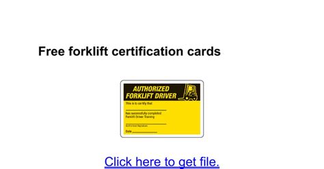 Forklift Certification Wallet Card Template Free – williamson-ga.us