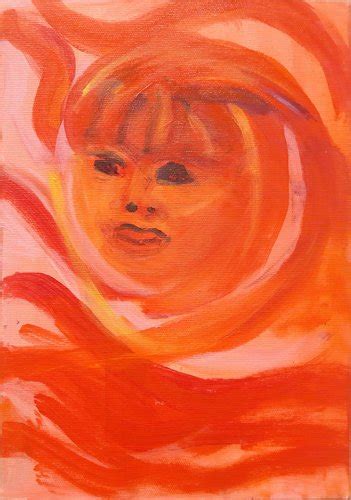 Christiane Durand, La fille du feu, 21st Century, Acrylic on Canvas for sale at Pamono