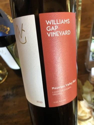 Williams Gap Vineyard Mountain Valley Red | Vivino US