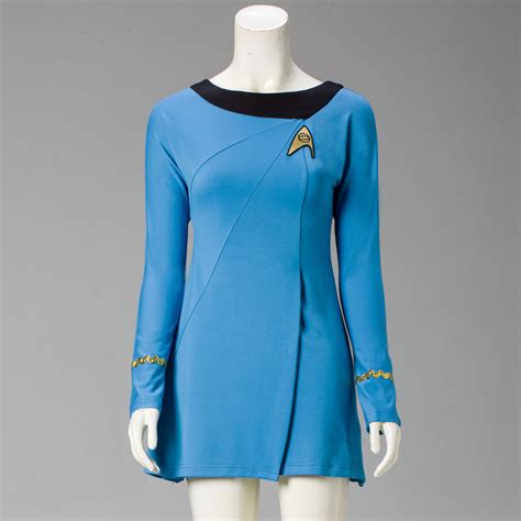 Star Trek Cosplay Uniform Cosplay Star Trek Female Duty Uniform Blue Dress Cosplay Costumes-in ...