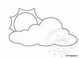 Coloring Picture Of Cloudy Day Pages sketch template