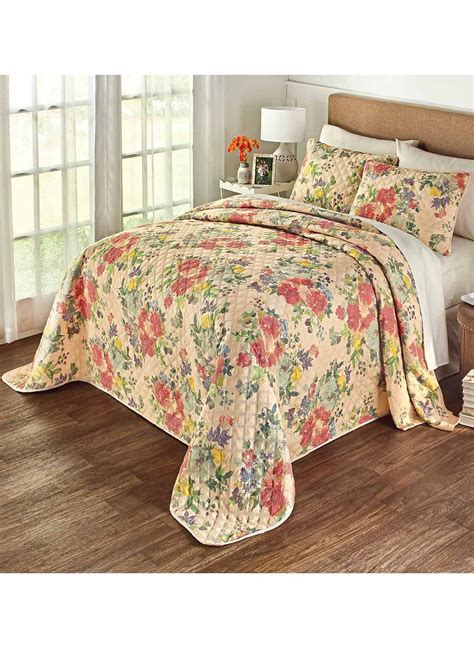 Vintage Floral Bedspread Set - Twin - Walmart.com