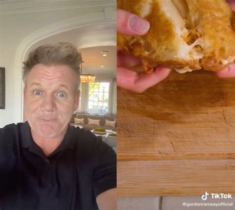 Gordon Ramsay Feels The Heat in TikTok Roasting His Grilled Cheese