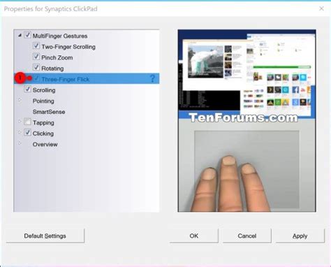 How to Enable or Disable Touchpad MultiFinger Gestures in Windows 10 | Tutorials