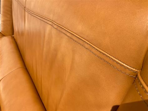 1990s Nicoletti Salotti Post-Modern and Sleek Fine Tan Leather Sofa For Sale at 1stDibs ...