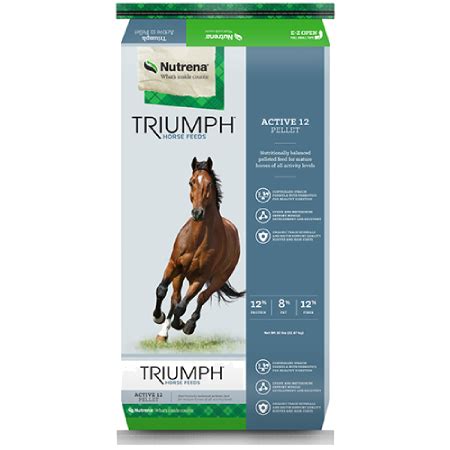 Nutrena Triumph Active 12 Pellet Horse Feed - Odiorne Feed & Ranch Supply