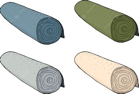 Isolated Rolls Of Carpet Object, Green, Cartoon, Round PNG Transparent Image and Clipart for ...