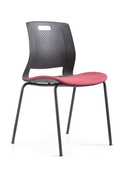 Armless Stackable Office Visitor Chair Training Staff Modern Conference ...