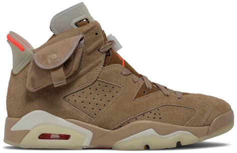 Travis Scott x Air Jordan 6 'British Khaki' Surfaces on GOAT