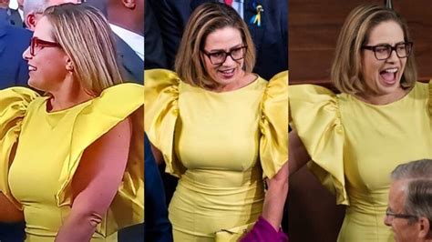 Kyrsten Sinema's State of the Union Dress Unites America in Mockery ...