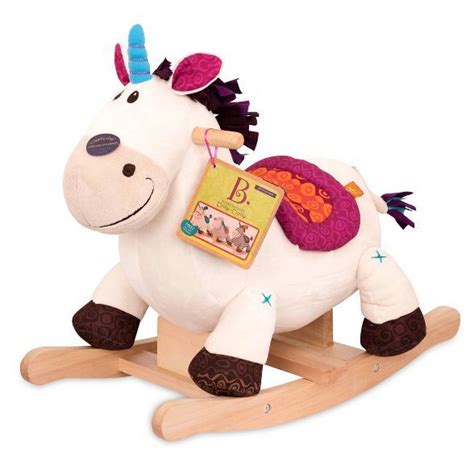 B. toys Wooden Rocking Unicorn Rodeo Rockers - Dilly-Dally | Plush rocking horse, Rocking ...