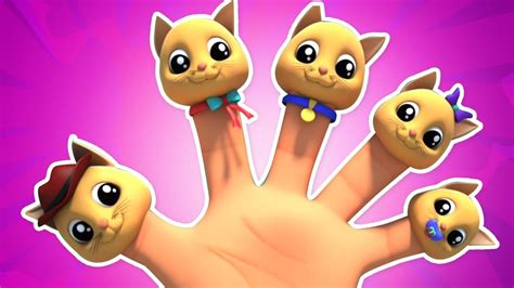 Katze Finger Familie | Lieder für Kinder | Cat Finger Family | Finger Family Song | Children ...