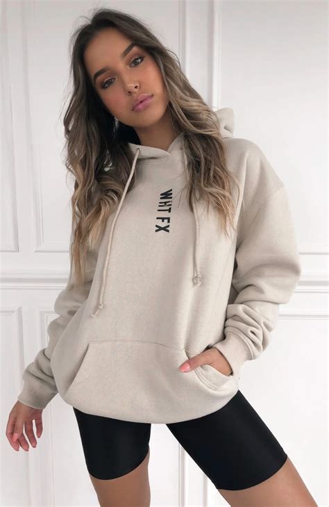 All In Oversized Hoodie Sand | Girl hoodie outfit, Oversized hoodie ...