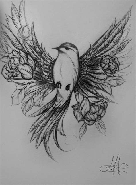 flying bird drawing Shazzad68 in 2020 | Bird tattoo meaning, Mandala ...