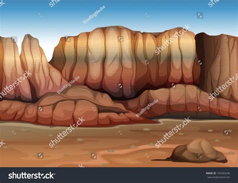 Illustration Ecosystem Desert Stock Vector (Royalty Free) 155583236 ...