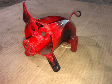 Pig Metal Art - Etsy