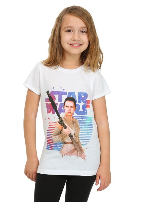 Star Wars Ep 7 Rey Logo Girls T-Shirt