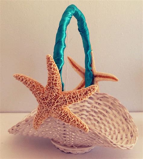 Starfish flower girl basket! Perfect for beach weddings! Beach Flower Girls, Beach Wedding ...