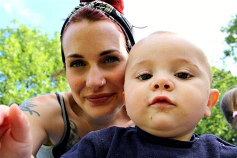 Polly Davies with her youngest child, listing things she does but would ...