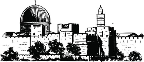 Jerusalem Wall Stock Illustration - Download Image Now - iStock