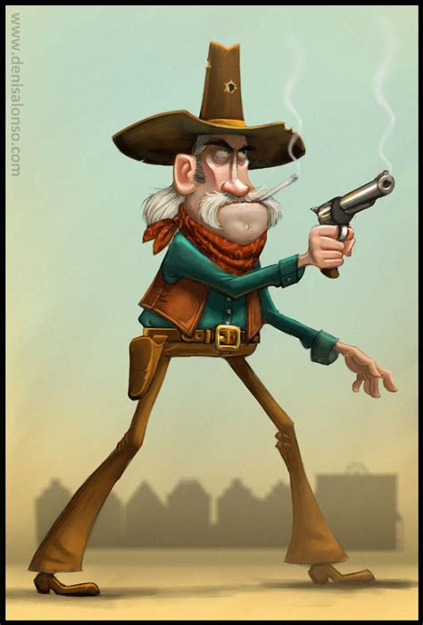 Old Cowboy by denisalonso on deviantART | Cartoon character design ...