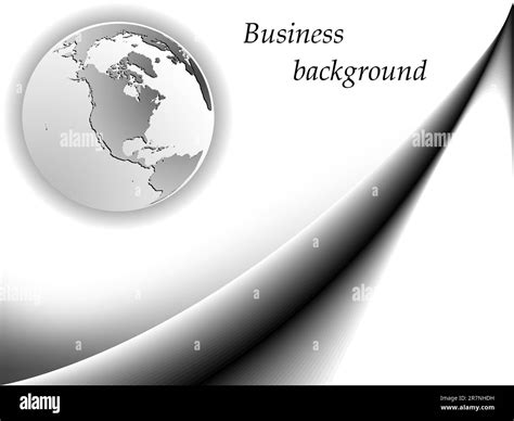 business background 1 with earth globe and wave, abstract vector art ...